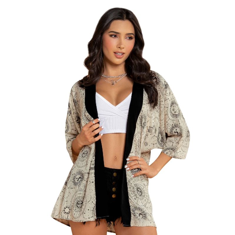 ATYPICAL - Kimono Mujer Estampado Atypical 89136