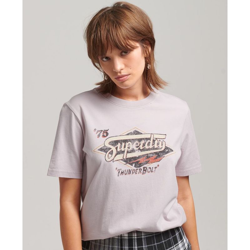 SUPERDRY - Camiseta Para Mujer Vintage Boho Graphic Tee Superdry