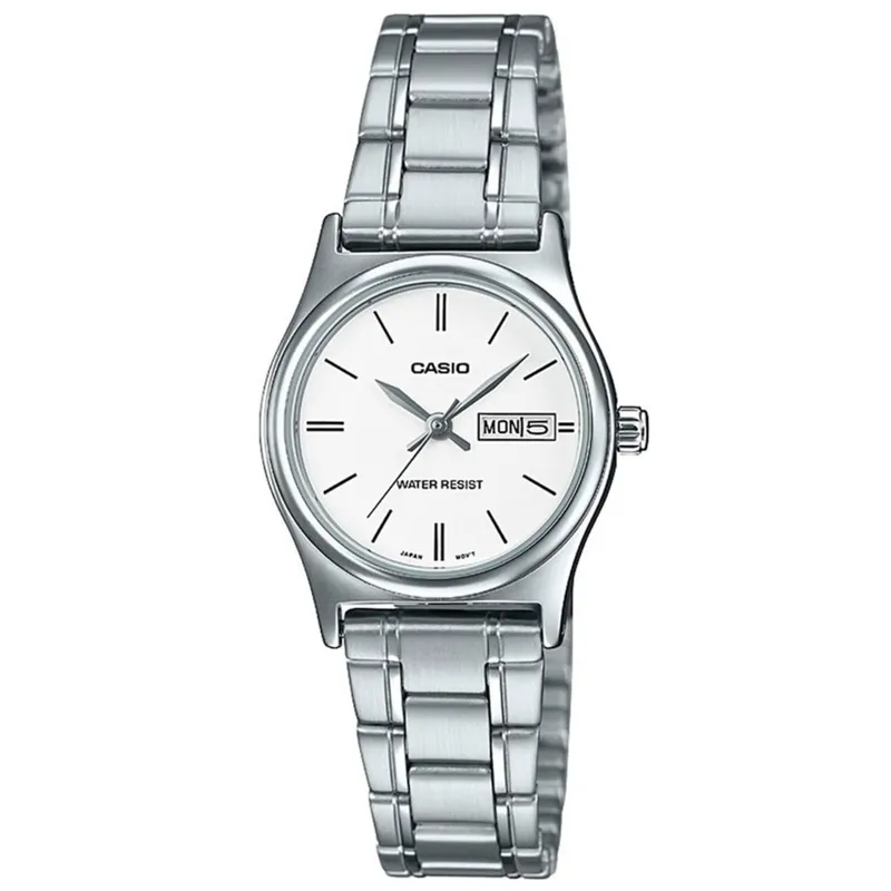 CASIO - Reloj Casio ltp-v006d-7b2 Dama Original-Plateado