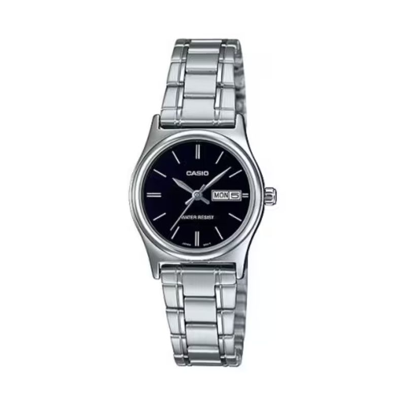 CASIO - Reloj Casio Ltp-v006d-1b2 Dama Original - Plateado