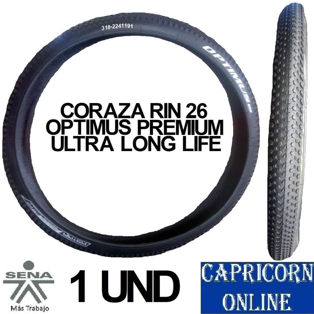 OPTIMUS - Coraza Llanta Rin 26 Optimus
