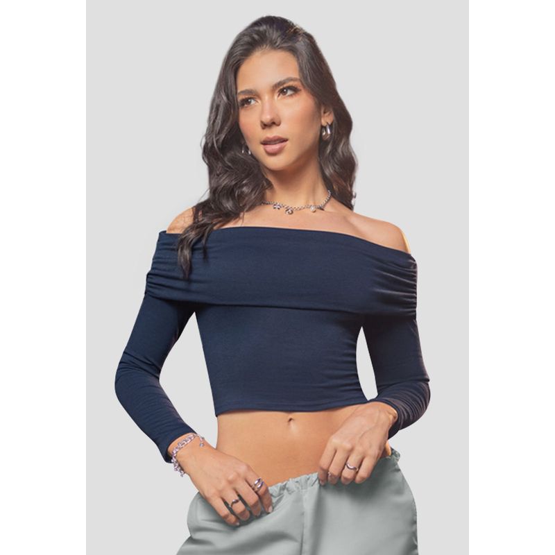 ATYPICAL - Camibuzo Mujer Azul Navy Atypical 105691