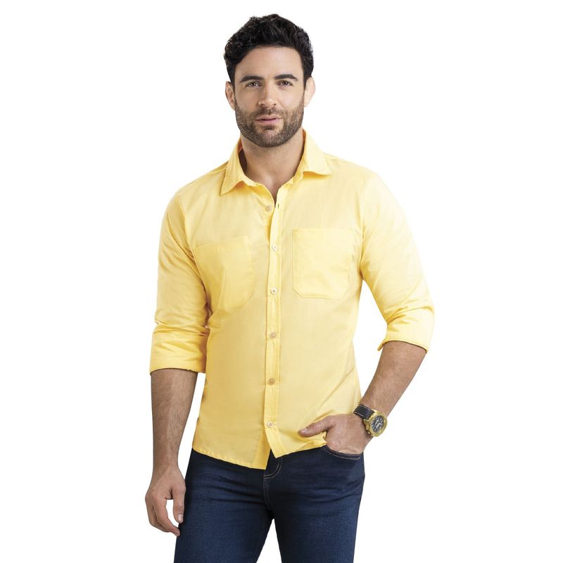 MARKETING PERSONAL - Camisa Hombre Amarillo Mp 7771