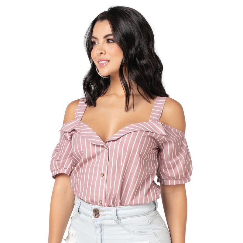 MARKETING PERSONAL - Blusa Mujer Estampado Mp 92530