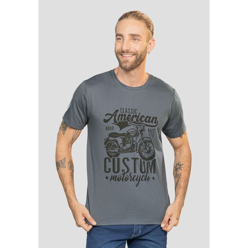 RUTTA - Camiseta Hombre Gris Oscuro Rutta 106206