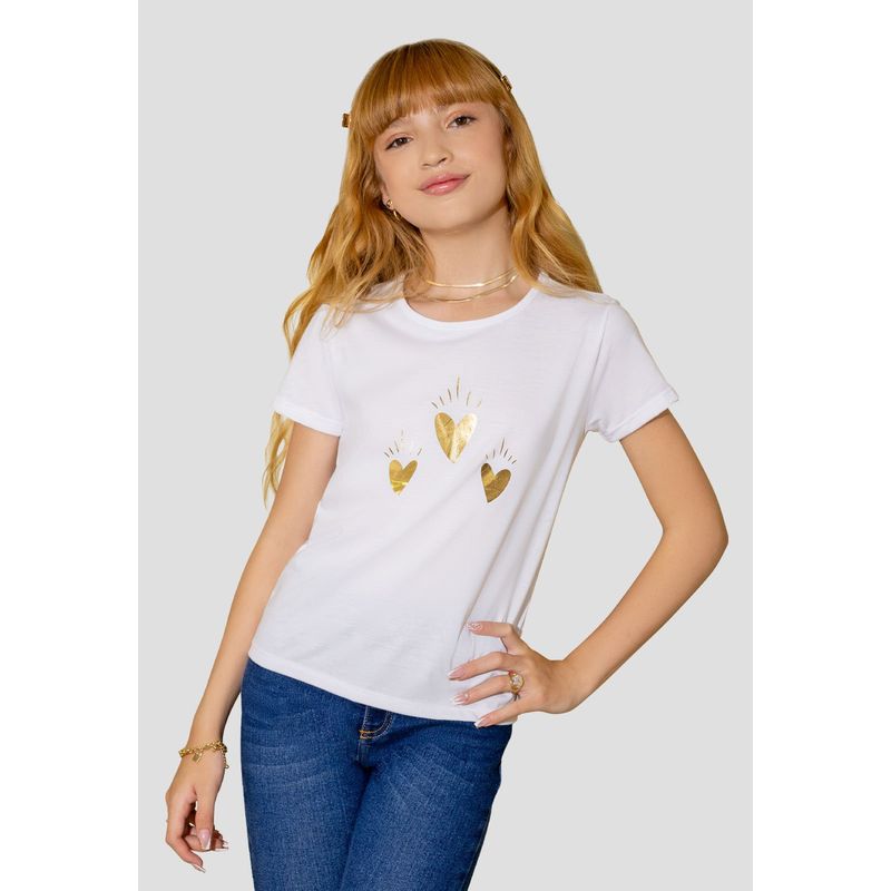 MARKETING PERSONAL - Camiseta Infantil Femenino Blanco Mp 105394