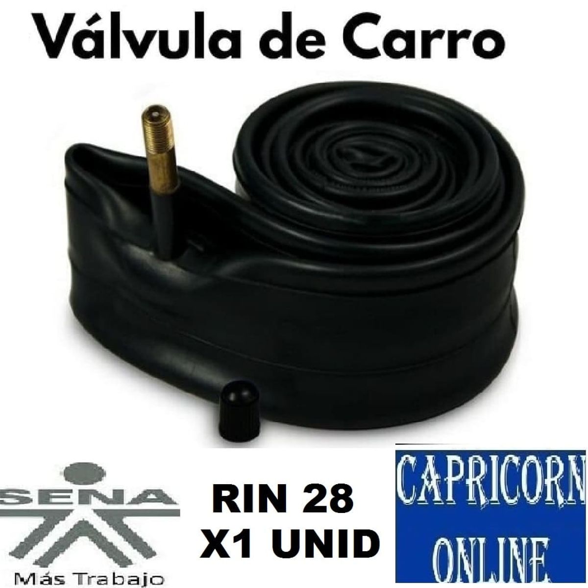 OPTIMUS - Neumático Inflable Rin 28 Válvula Carro