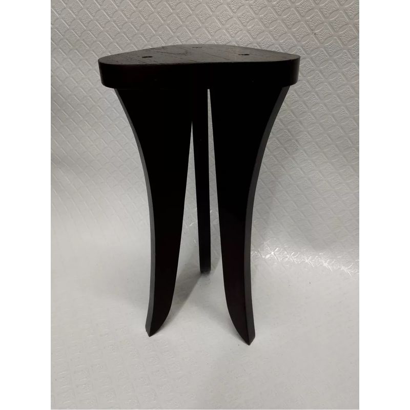 GENERICO - Columna Mesa Pequeña Italy En Cedro Negro Deco 3 Patas