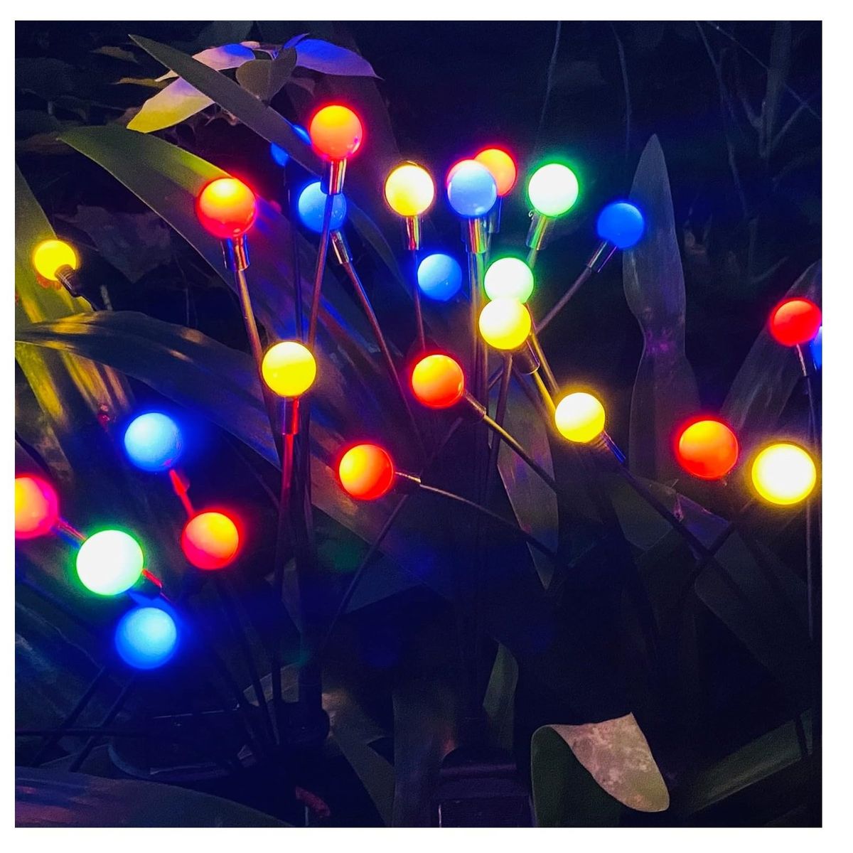 GENERICO - Luces Led Solares Luciérnaga Multicolor Decorativa Navideña