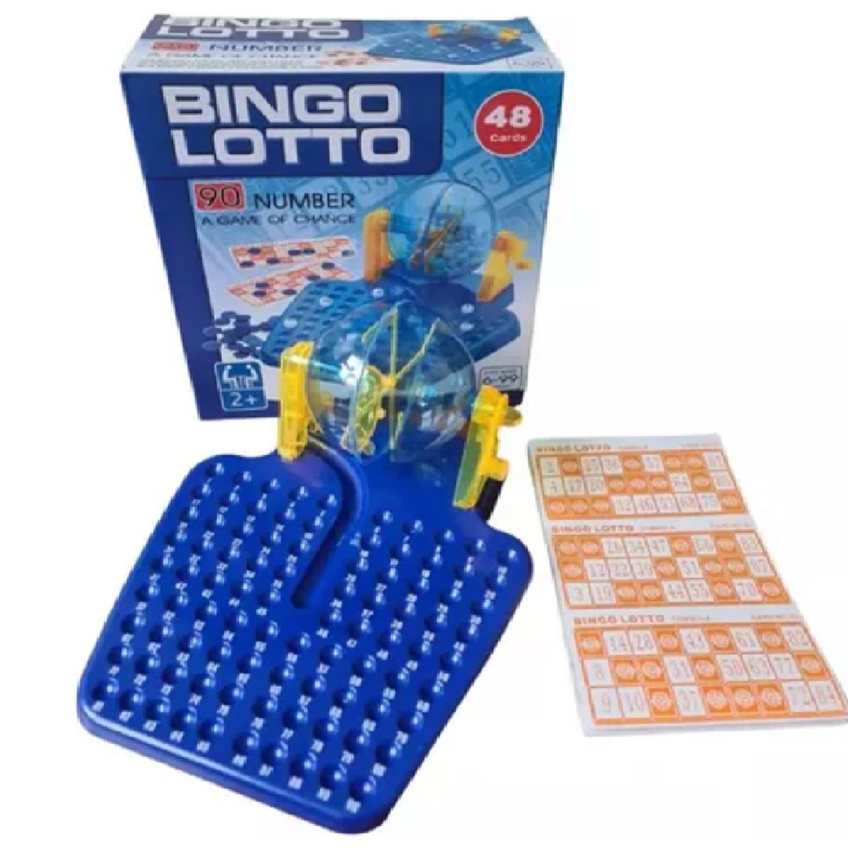 GENERICO - Bingo Sencillo 90 Numeros Juego de Mesa Familiar