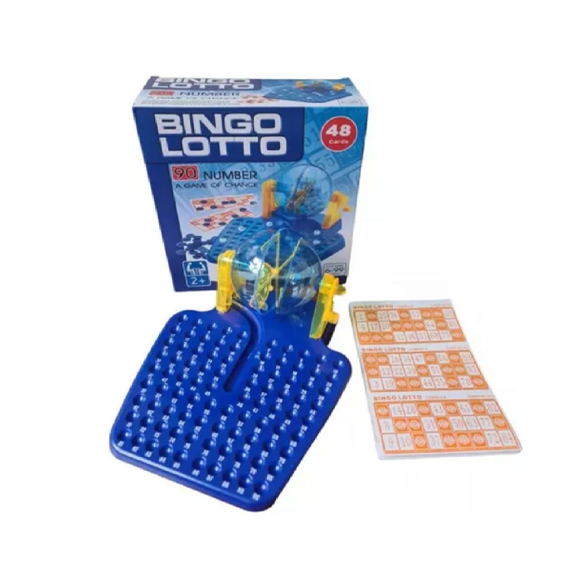 GENERICO - Bingo Sencillo 90 Numeros Juego de Mesa Familiar