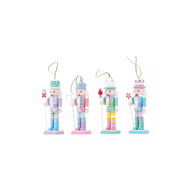 GENERICO - Cascanueces De Navidad Soldados En Madera MULTICOLOR