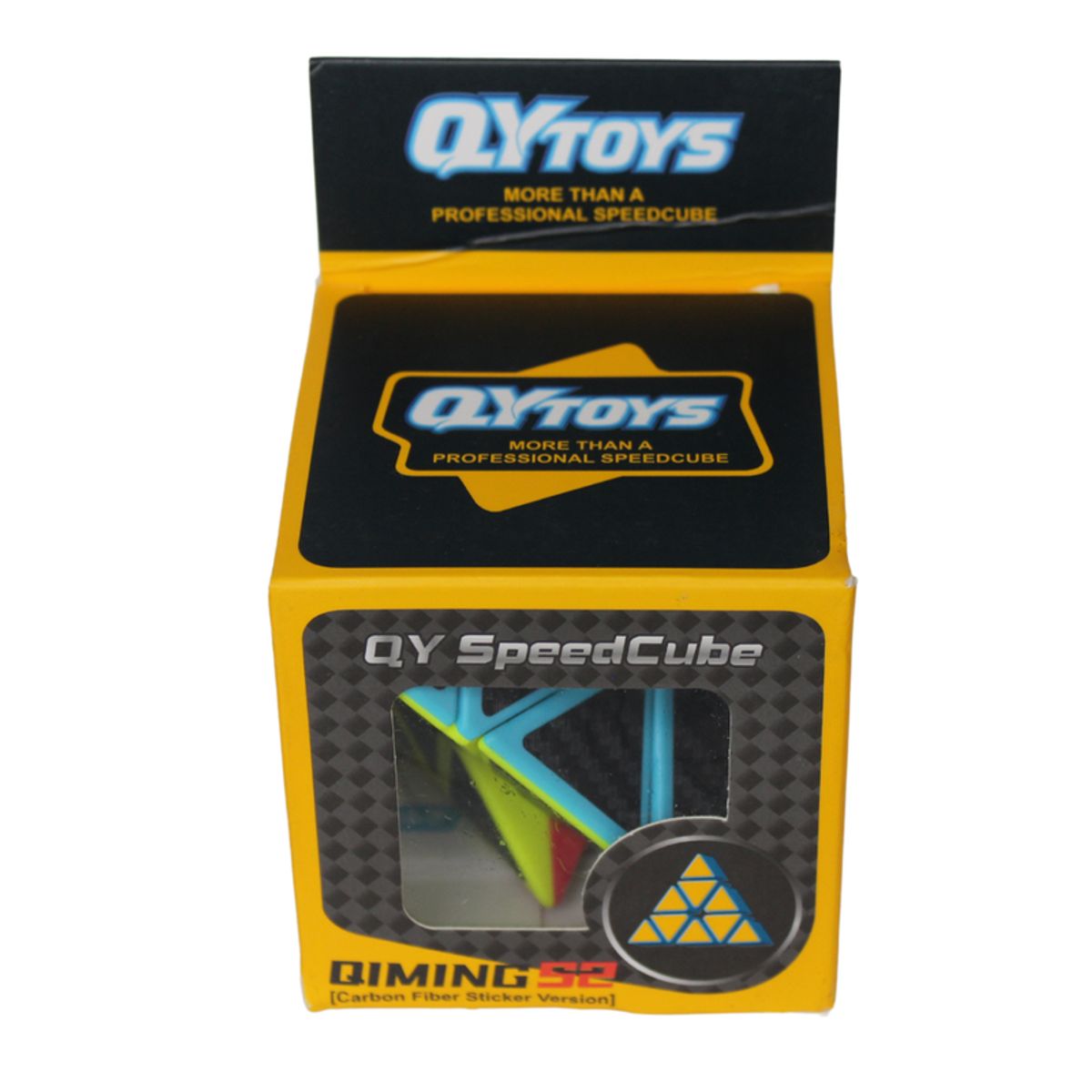 QIYI - Cubo Rubik Pyraminx Qiyi Stickers en Fibra De Carbón