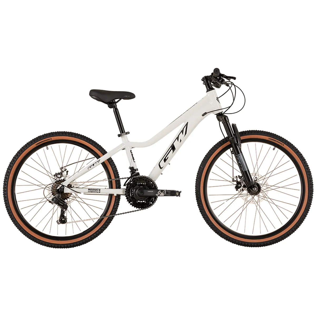 GW - Bicicleta MTB Rin 24 GW Monkey Blanco-Negro