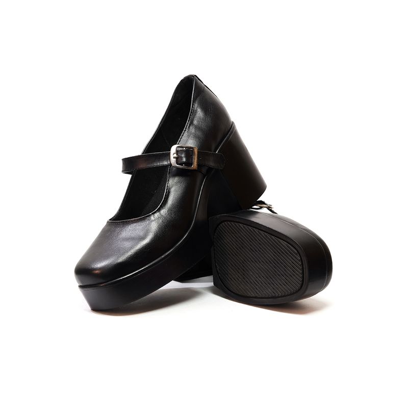 GENERICO - Zapatos de Tacón Cuero Mafalda Negro Ocai Ginebra 001_.
