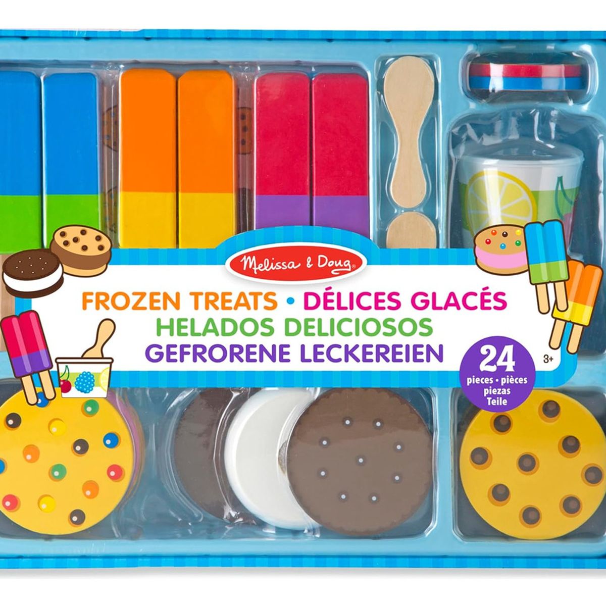 GENERICO - Set De Golosinas Congeladas De Madera M&D