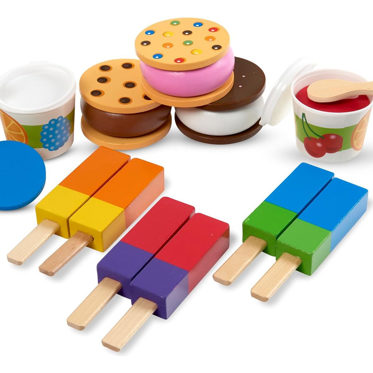 GENERICO - Set De Golosinas Congeladas De Madera M&D