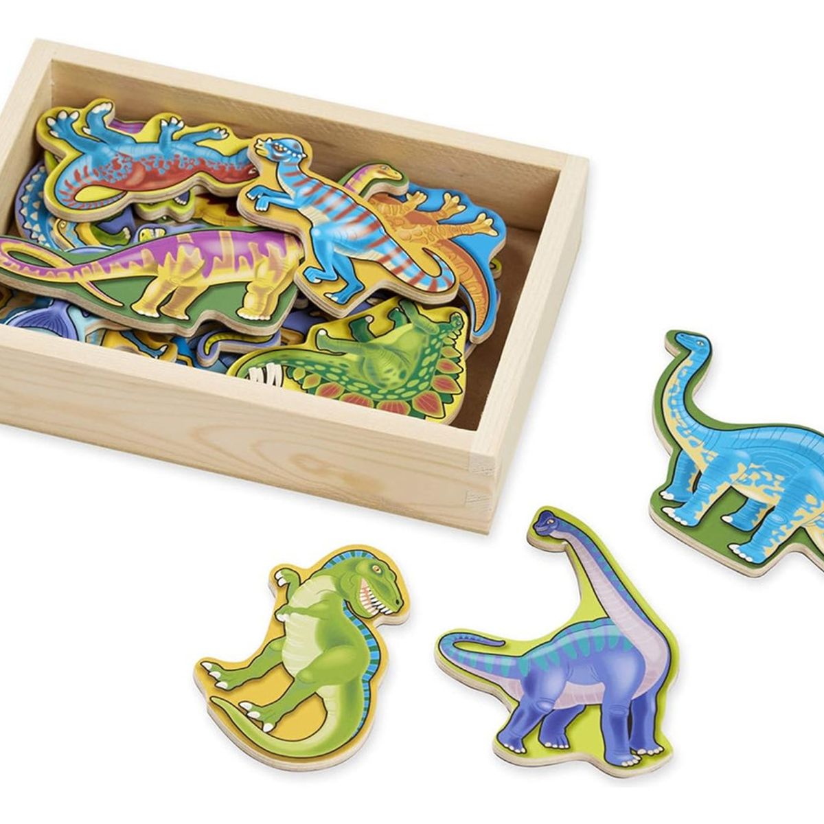 GENERICO - Imanes De Dinosaurios De Madera M&D