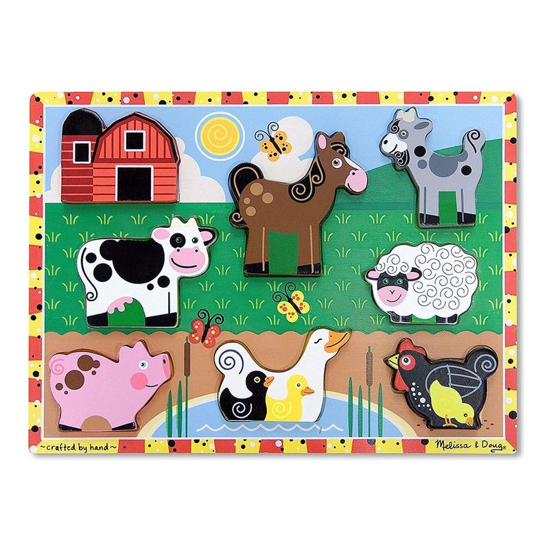 GENERICO - Rompecabezas Animales De La Granja 8 Piezas M&D