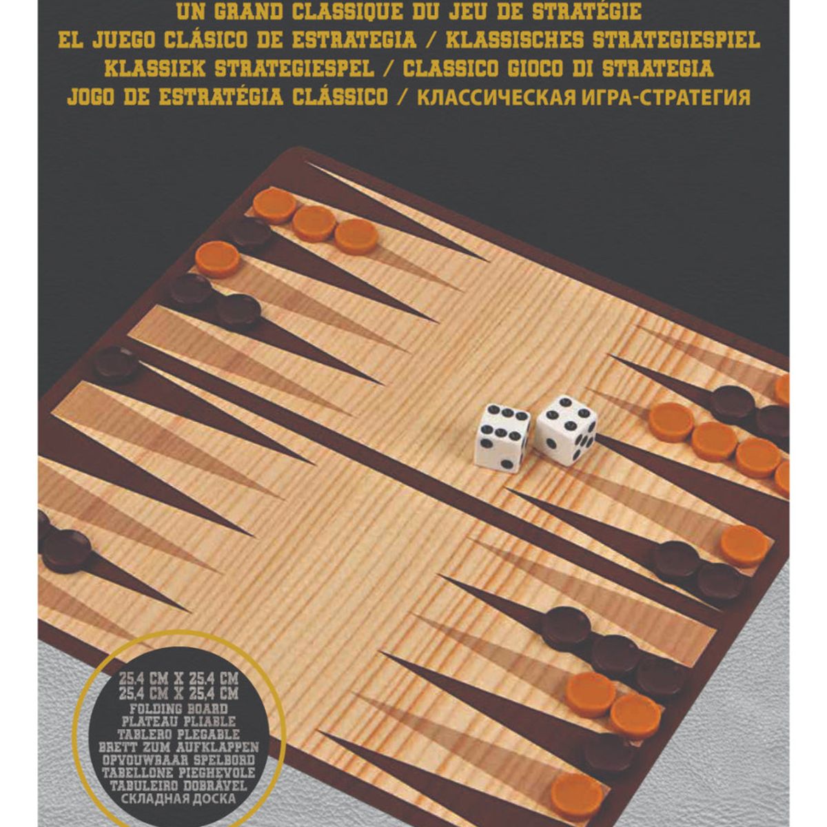 GENERICO - Backgammon Juego Clásico De Estrategia