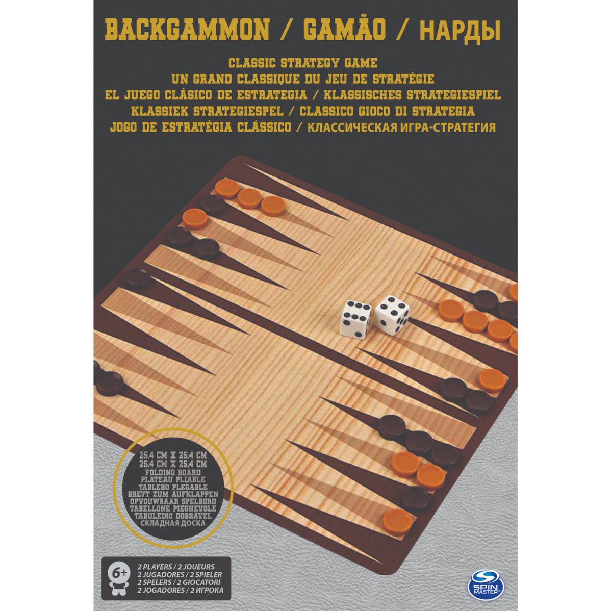 GENERICO - Backgammon Juego Clásico De Estrategia