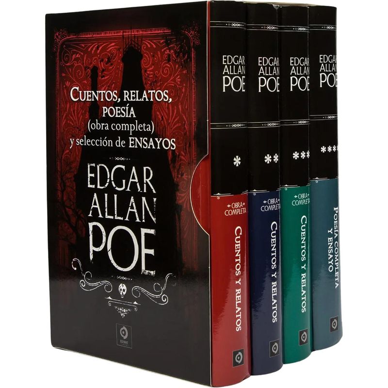 GENERICO - Edgar Allan Poe. Estuche 4 Tomos. Obras Completas