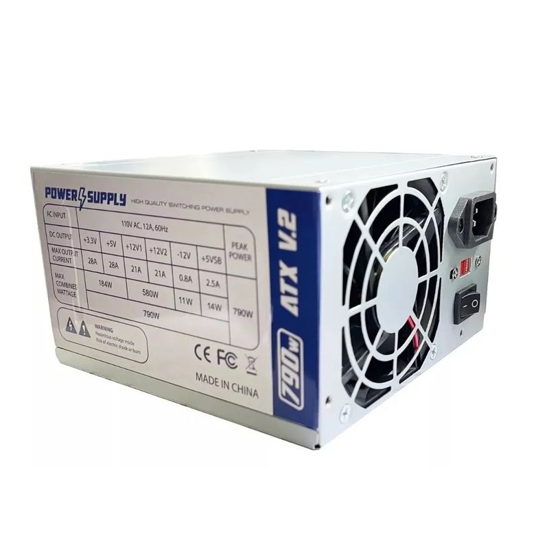 GENERICO - Fuente De Poder Atx 680 Watts V.2 Pc 20-24 Pin Sata Alimentación Pc