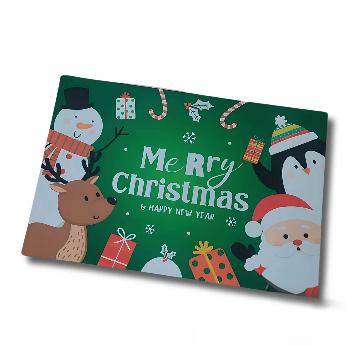 GENERICO - Tapete Navidad Antideslizante Decoración Hogar Exterior