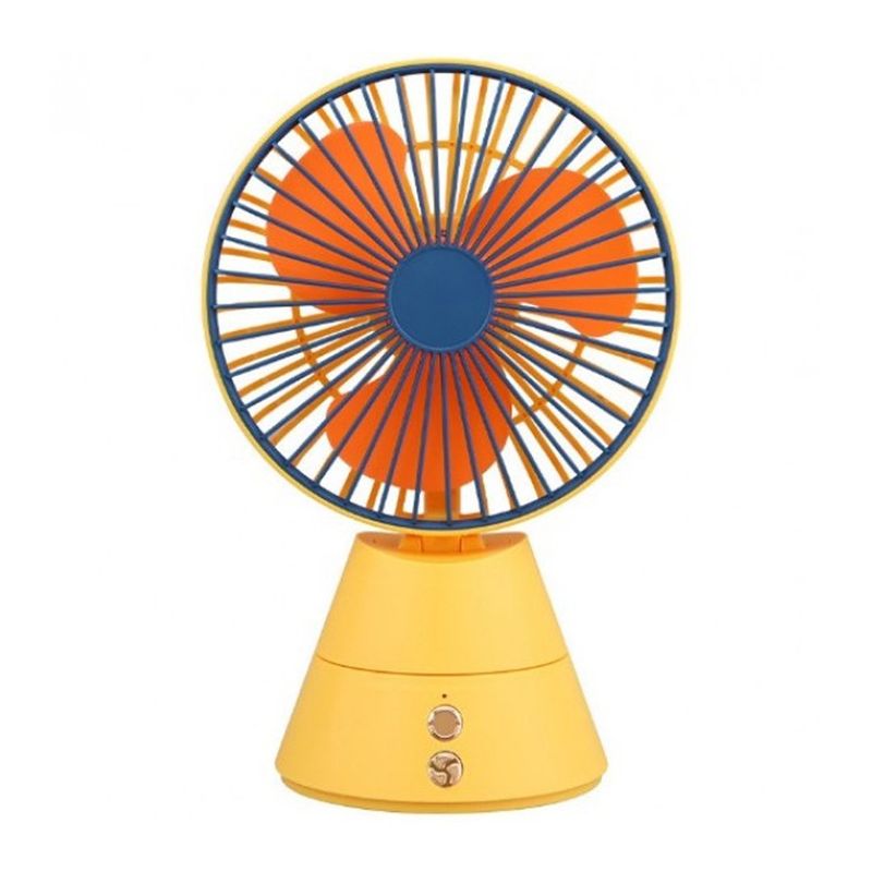 GENERICO - Ventilador Portátil Escritorio Recargable Giratorio Abanico