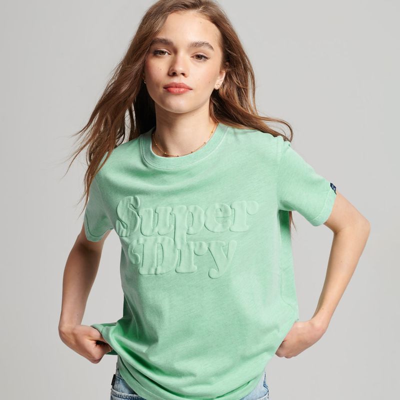 SUPERDRY - Camiseta Para Mujer Vintage Cooper Classic Superdry