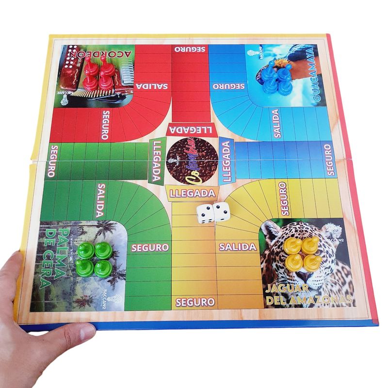 GENERICO - Parques Magnetico Portatil Colombia 2 A 6 Jugadores + Fichas