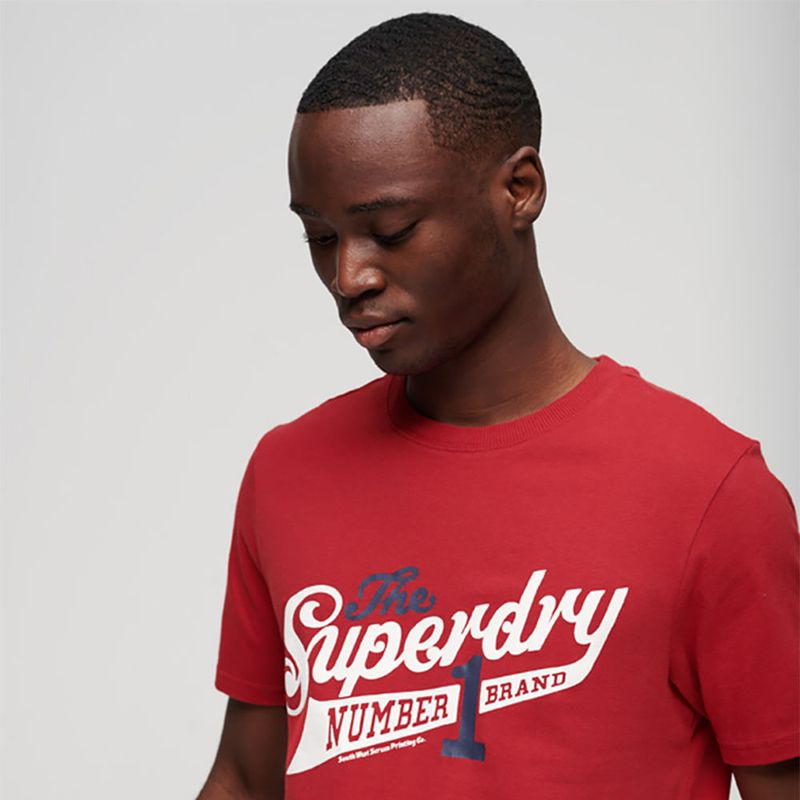 SUPERDRY - Camiseta Para Hombre Vintage Scripted College Superdry