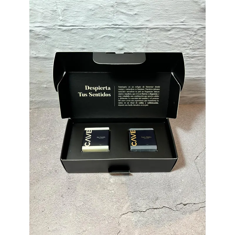 CAVE - CAVE CAJA REGALO DOS JABÓNES EN BARRA 60 GR