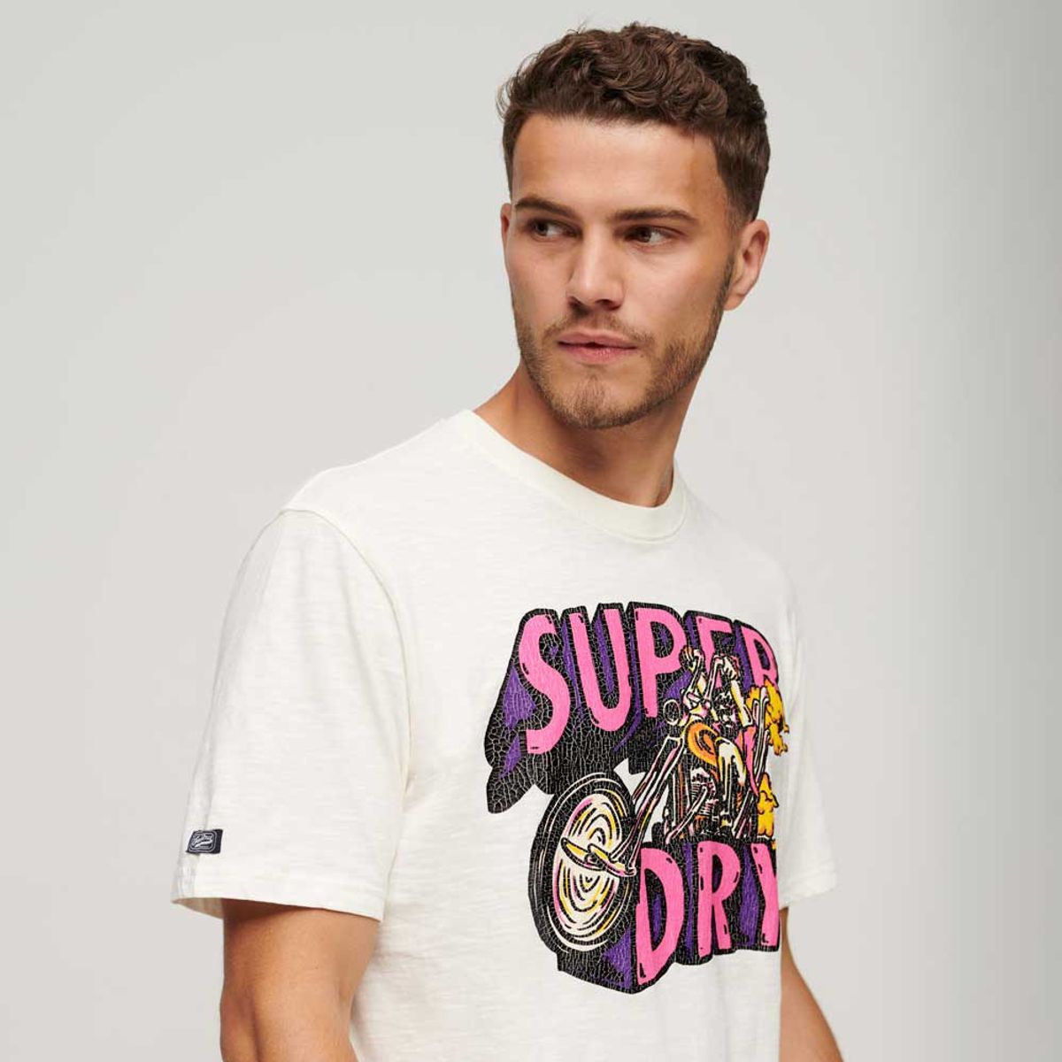 SUPERDRY - Camiseta Para Hombre Motor Retro Graphic Superdry