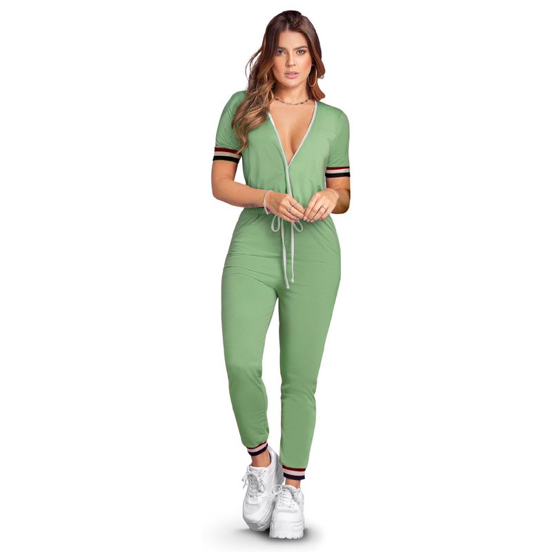 ATYPICAL - Enterizo Largo Mujer Verde Atypical 88086