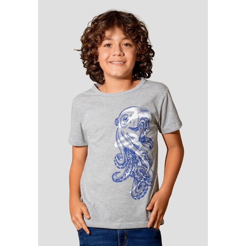 MARKETING PERSONAL - Camiseta Niños Infantil Gris Jaspe Mp 105400