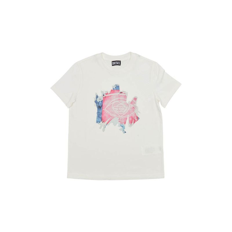 DIESEL - Camiseta Manga Corta Para Mujer T-Regoff Poff Diesel