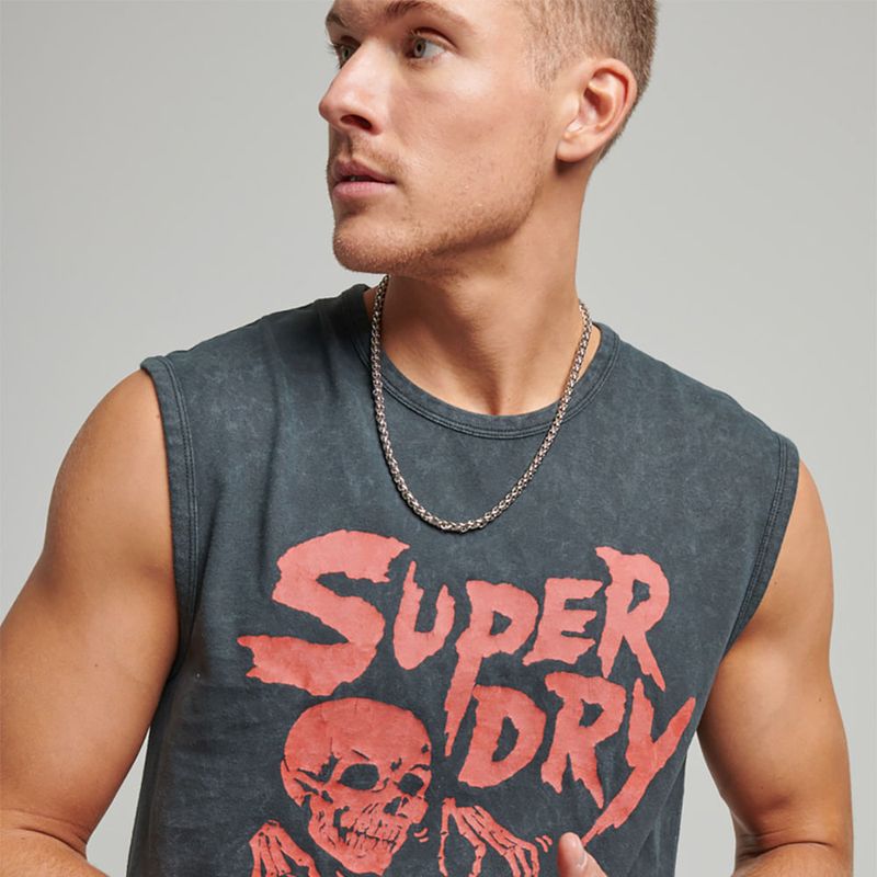 SUPERDRY - Camiseta Manga Sisa Para Hombre Vintage Flyer Superdry