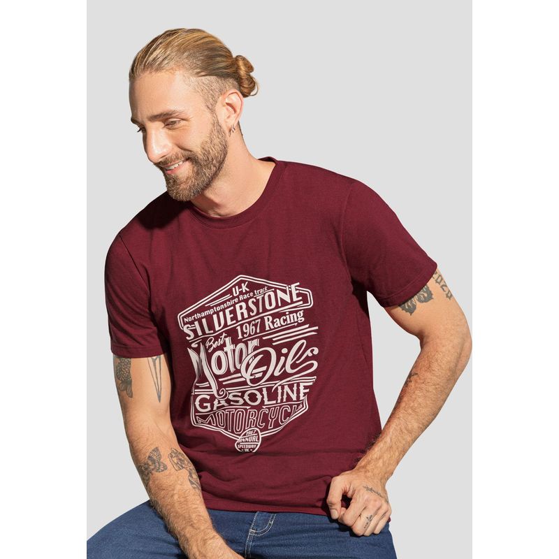 RUTTA - Camiseta Hombre Vinotinto Rutta 106207