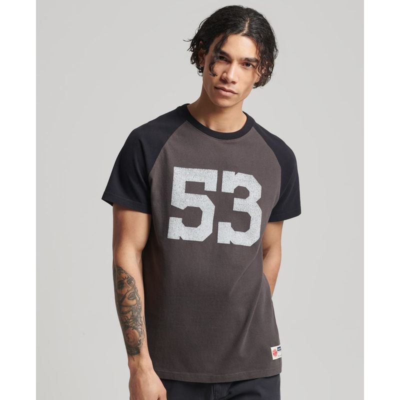 SUPERDRY - Camiseta Manga Corta Para Hombre Vintage Field College Superdry
