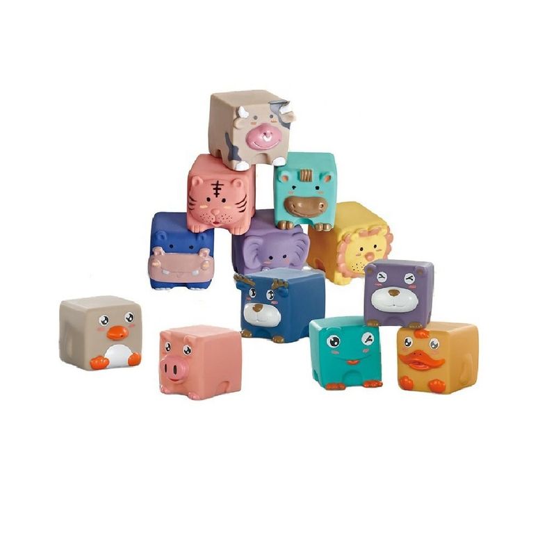MUNDO BEBE - Juego  Didácticos Bloques De Silicona Para Bebe Niño Niña