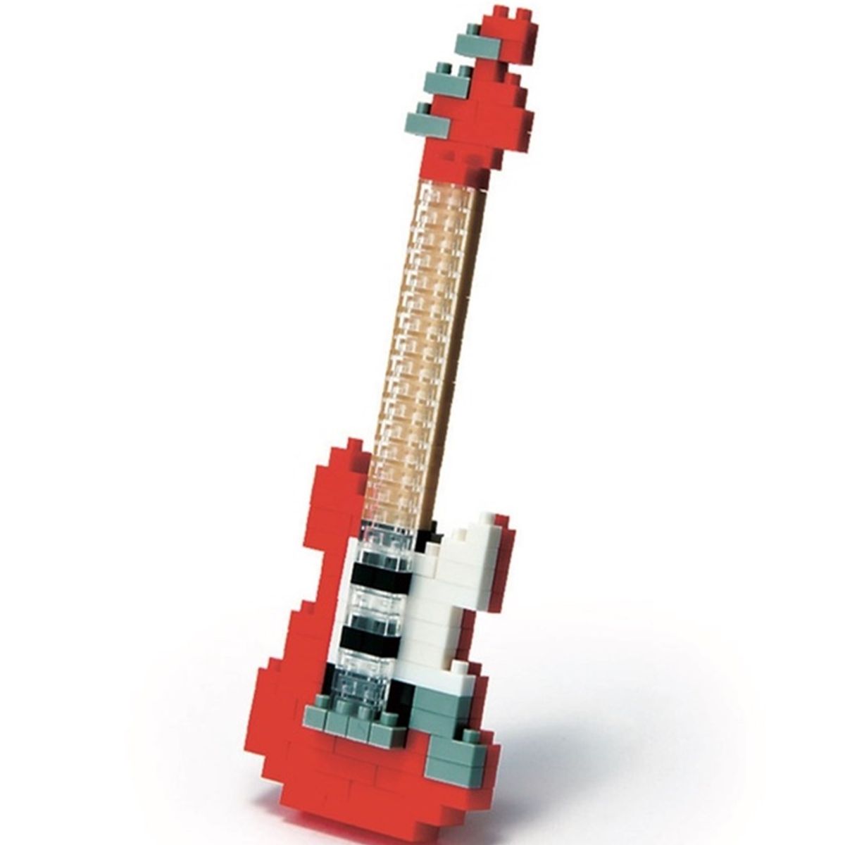 GENERICO - Guitarra Electrica Roja Microbloques  De Construcción