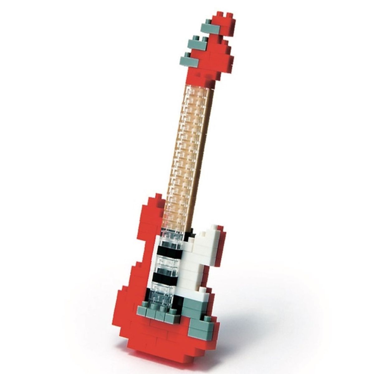 GENERICO - Guitarra Electrica Roja Microbloques  De Construcción