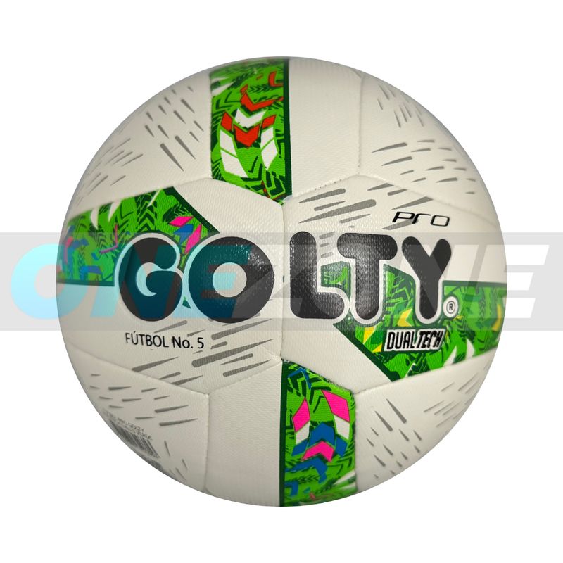 GOLTY - Balón De Fútbol 5 Pro Golty Dualtech ll Verde