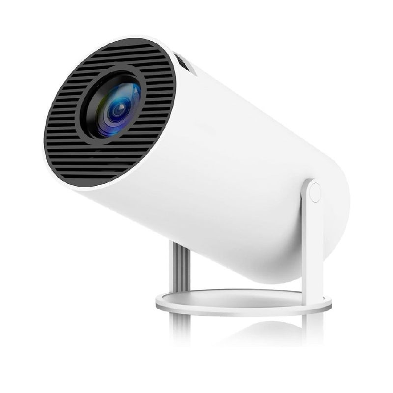 GENERICO - Mini Proyector Wi-Fi LED Smart Android 11 blanco 1080p