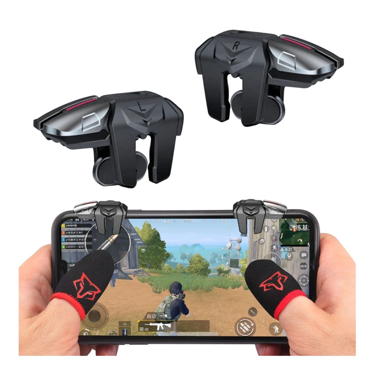 GENERICO - Gatillos para celular mecánicos F6 SARAFOX con dedales