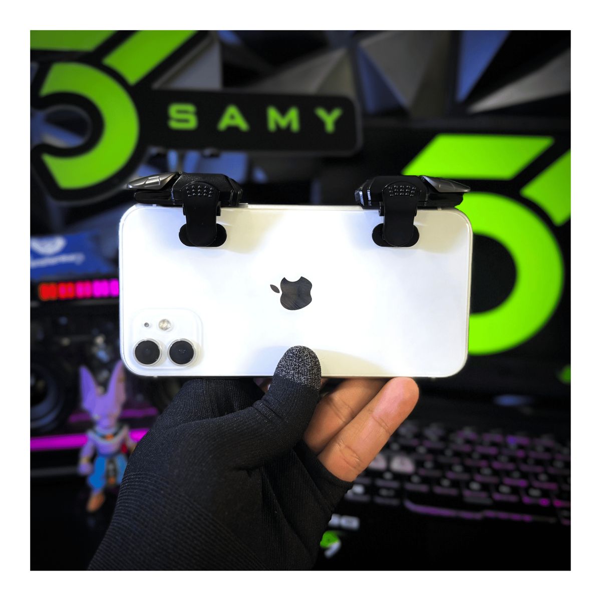 GENERICO - Gatillos para celular mecánicos F6 SARAFOX con dedales