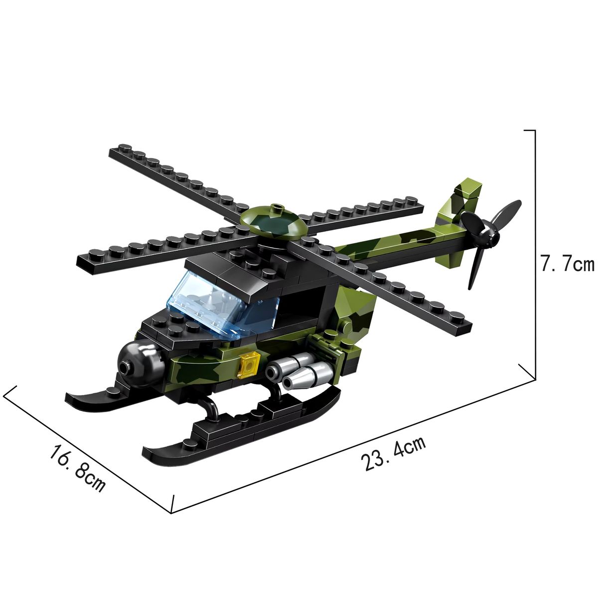 GENERICO - COGO Exploradores Militar 3 en 1 Set3019-8 De 102 Piezas