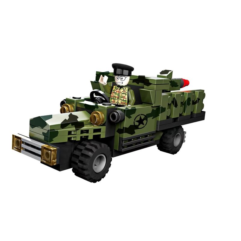 GENERICO - COGO Exploradores Militar 3 en 1 Set3019-1 De 102 Piezas