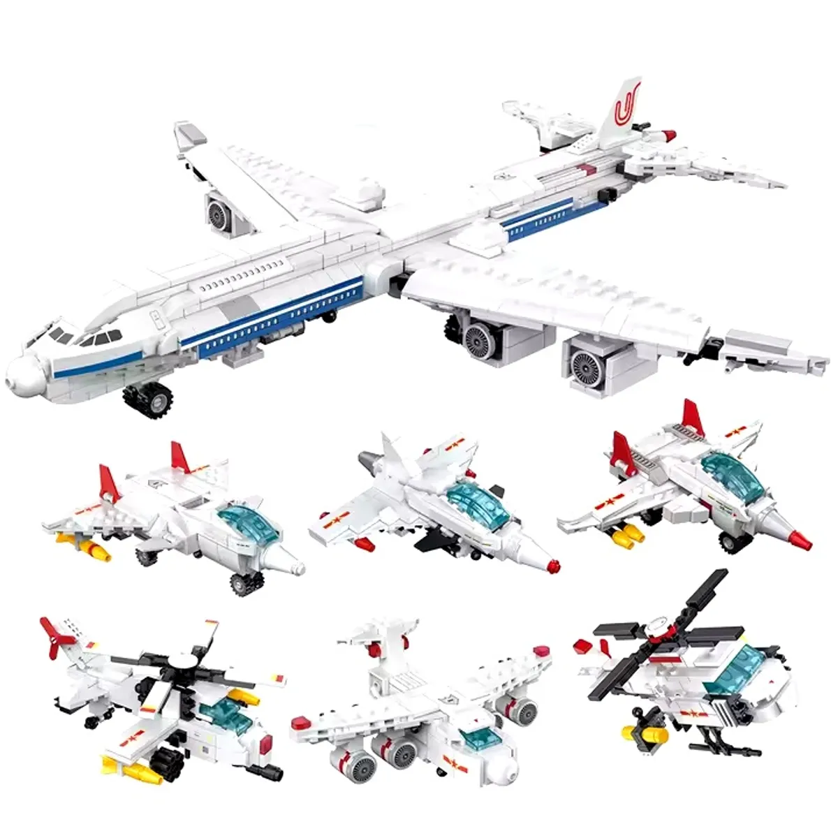 GENERICO - COGO Exploradores del Espacio 6 en 1 Set2122 De 1043 Piezas